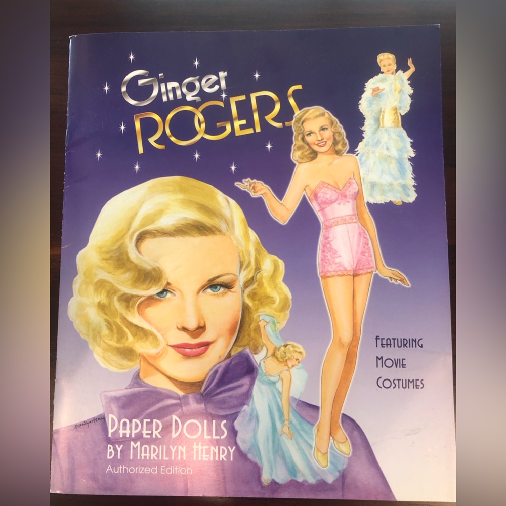 Ginger Rogers paper doll book